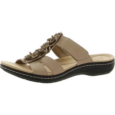 Женские сандалии Clarks Laurieann Judi Beige Flat Sandals Shoes 8.5 Medium (B,M) BHFO 3093