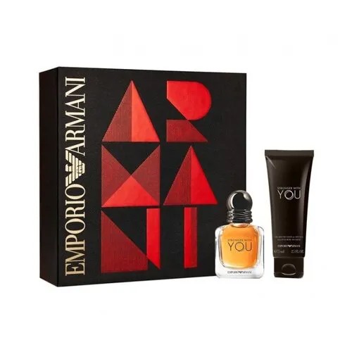 Armani STRONGER WITH YOU Набор Мужская туалетная вода 30 мл+гель 75 мл