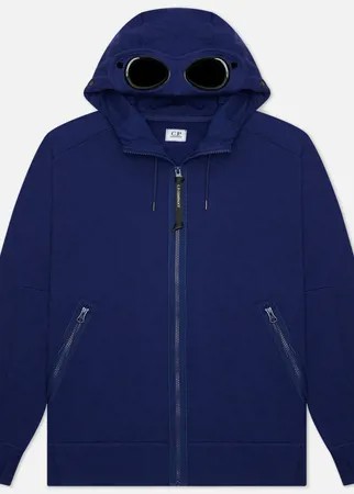 Мужская толстовка C.P. Company Diagonal Raised Fleece Goggle Hoodie, цвет синий, размер XXL