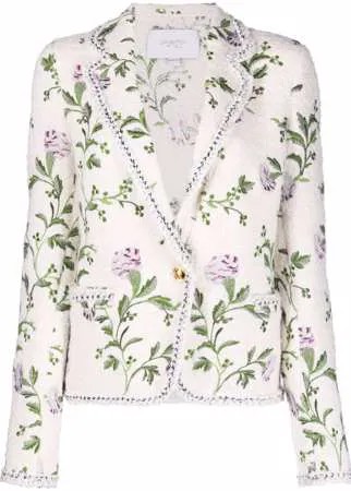 Giambattista Valli пиджак с цветочным принтом