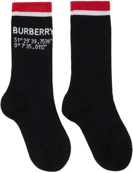 Черные носки Coordinates Burberry