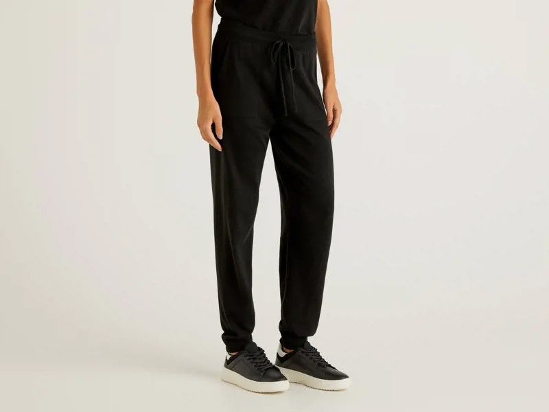 Спортивные брюки женские United Colors of Benetton 21A_1035P0107 черные S