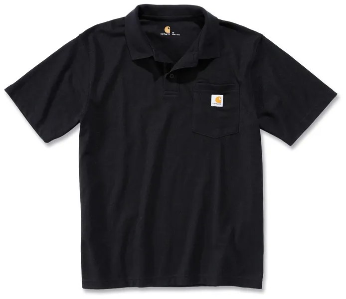 Рубашка поло Carhartt Contractors Work Pocket, черный