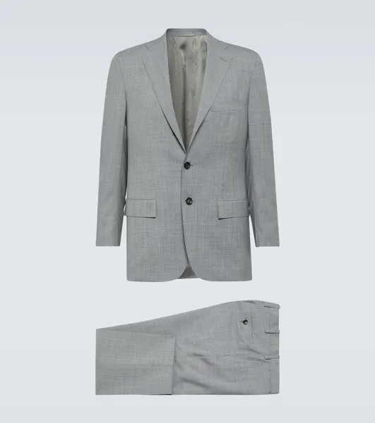 Шерстяной костюм Kiton, серый