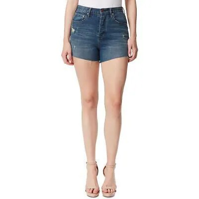 Женские джинсовые шорты Jessica Simpson с высокой талией Infinite Distressed BHFO 8906