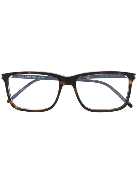 Saint Laurent Eyewear очки в оправе черепаховой расцветки