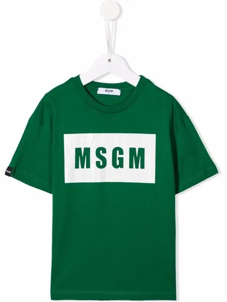 MSGM Kids футболка с логотипом