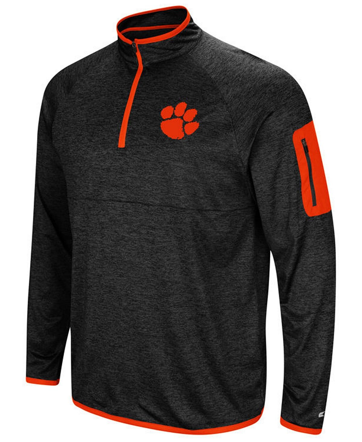Мужской пуловер clemson tigers amnesia с молнией на четверть Colosseum, черный
