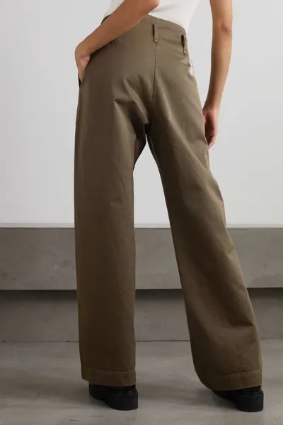 FORTELA прямые брюки Fiona из хлопкового твила, коричневый