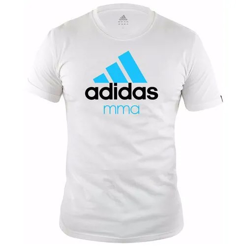 Футболка Community T-Shirt MMA бело-синяя (размер S)