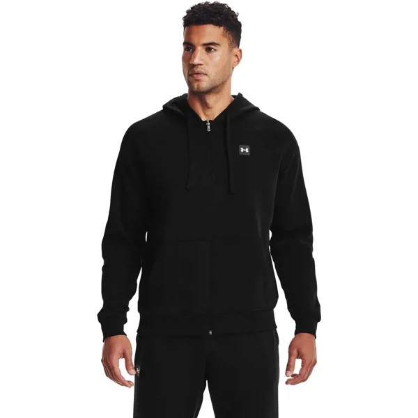 Толстовка мужская Under Armour Rival Fleece FZ Hoodie черная S/M