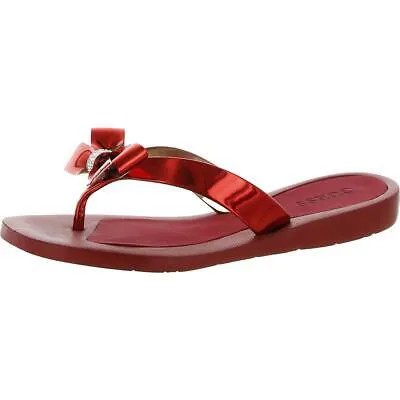 Guess Womens Tutu 9 Red Slip On Thong Sandals Shoes 35 Medium (B,M) BHFO 1399