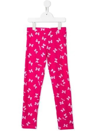 Moschino Kids легинсы с принтом и эластичным поясом