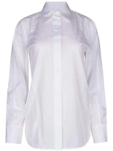 Helmut Lang рубашка с вырезом на спине, белый