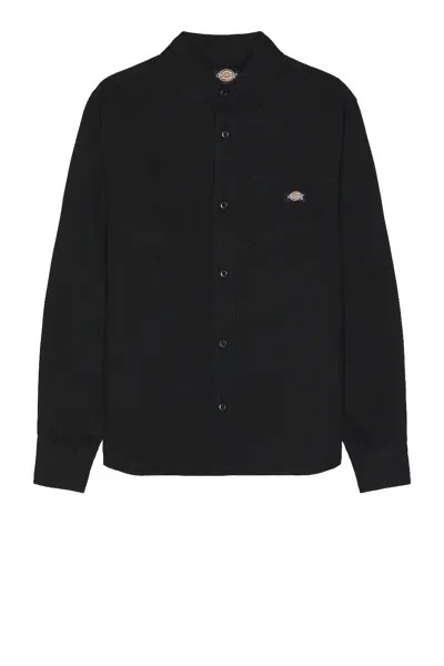 Рубашка Dickies Duck Canvas Long Sleeve, цвет Stonewashed Black