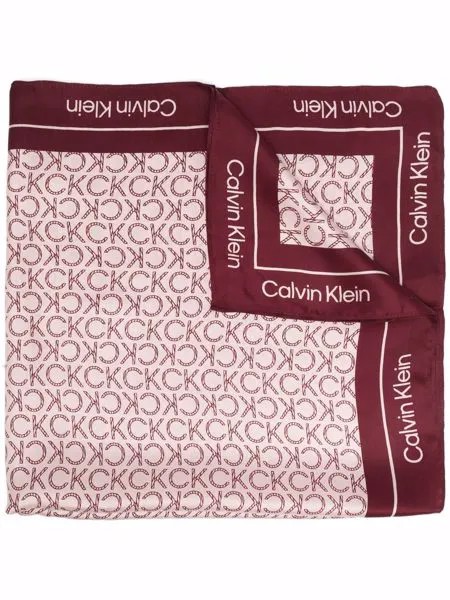 Calvin Klein шелковый платок с логотипом