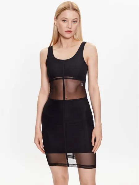 Коктейльное платье узкого кроя Calvin Klein, черный