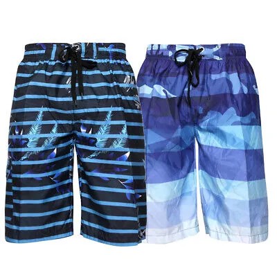 Мужские шорты для плавания Плавки Surf Beach Pocket Свободный крой Полиэстер Original Deluxe