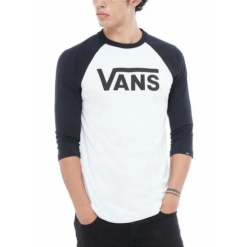 Лонгслив VANS, размер 2XL, белый