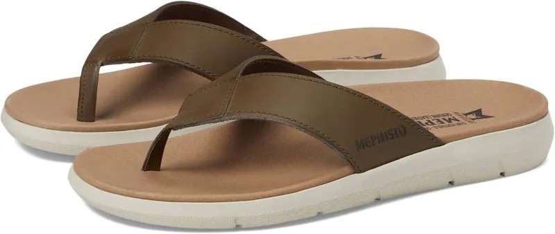 Шлепанцы Charly Mephisto, цвет Khaki Scratch Leather