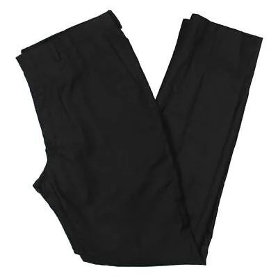 Мужские черные шерстяные рабочие брюки DKNY Modern Fit 34/34 BHFO 7111