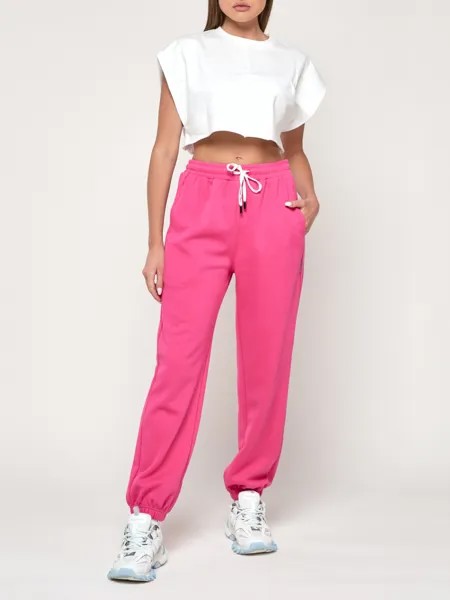Спортивные брюки женские NoBrand AD053 розовые 44 RU