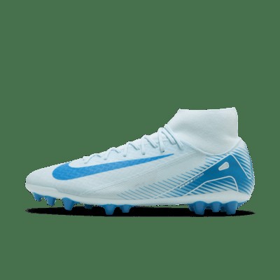Бутсы Nike Mercurial Superfly 10 Academy AG High-Top Soccer Cleats, цвет Glacier Blue/Blue Orbit