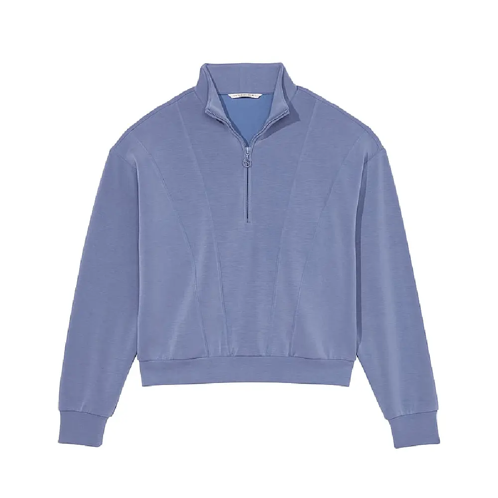 Свитшот Victoria's Secret Sandwash Half-Zip, синий