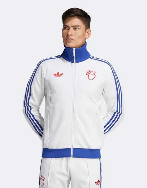 Бело-синяя спортивная куртка adidas Originals Jude Bellingham