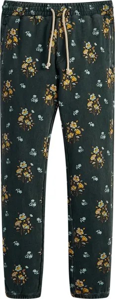 Спортивные брюки Kith Begonia Floral Williams I Sweatpant 'Stadium', зеленый