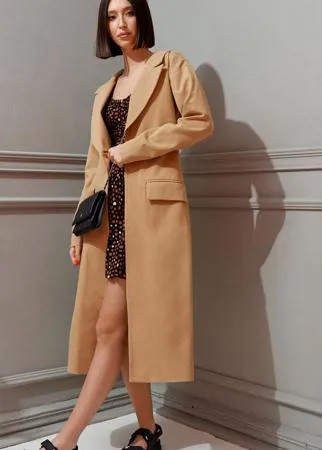 Плащ Beauty-5210 В цвете: Бежевый; Размеры: 46,44,42