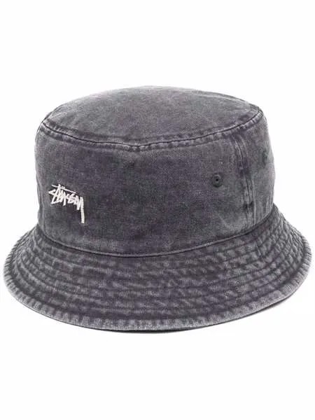 Stussy Stock logo embroidery bucket hat