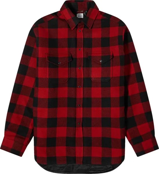 Рубашка Vetements Flannel 'Red/Black Check', красный