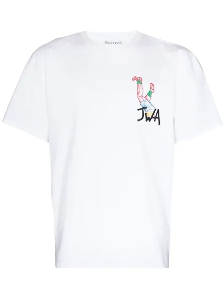JW Anderson embroidered-logo cotton T-shirt