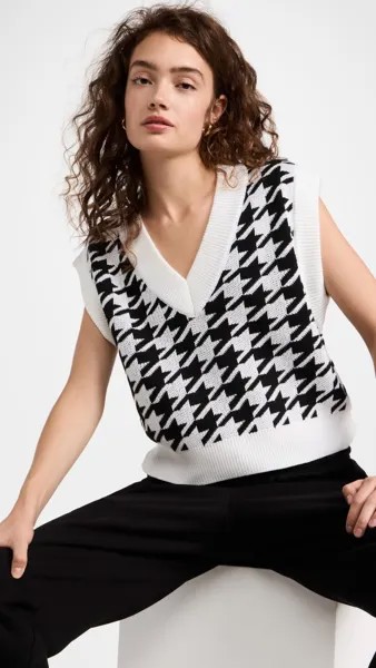 Свитер endless rose Houndstooth Vest, кремовый