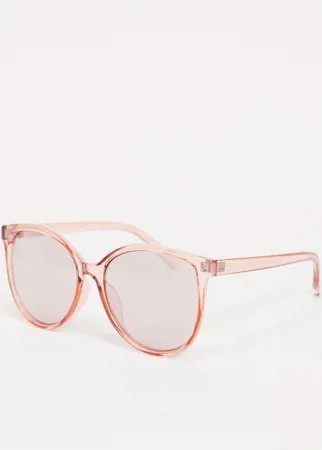 Круглые солнцезащитные очки цвета розового золота в стиле унисекс New Look-Золотистый