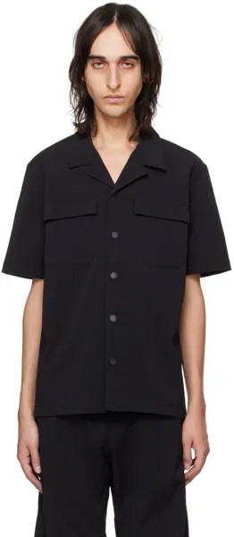 Черная рубашка с лагерным воротником Han Kjobenhavn, цвет Black