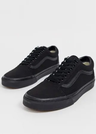 Черные кроссовки Vans Old Skool-Черный