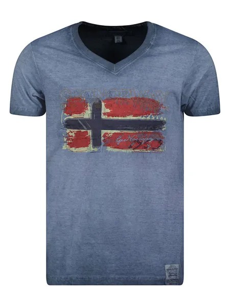 Футболка Geographical Norway, темно-синий