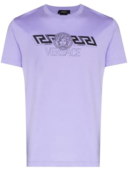 Versace футболка с логотипом Medusa