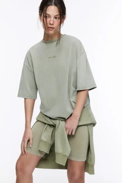 Футболка oversize спортивная с вышивкой
