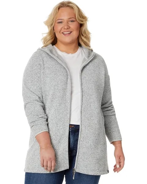 Пальто L.L.Bean Plus Size Sweater Fleece, цвет Pewter