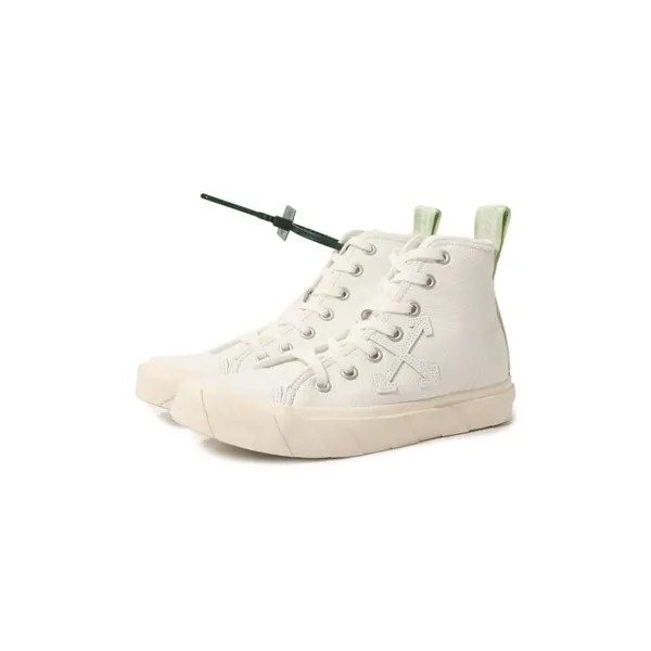 Кожаные кеды Vulcanized Off-White