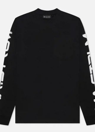 Мужской лонгслив MA.Strum Sleeve Print, цвет чёрный, размер L
