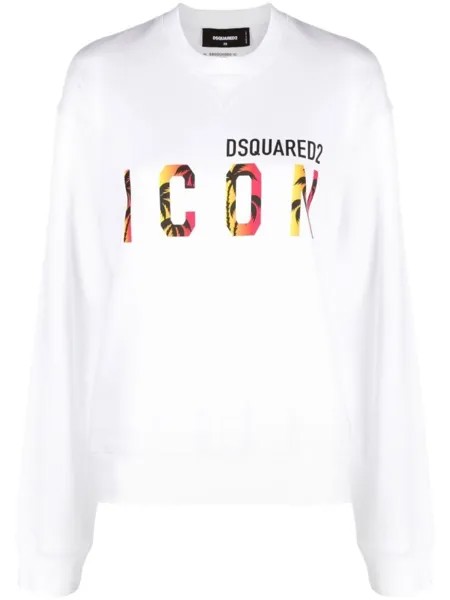 Dsquared2 толстовка с принтом Icon, белый