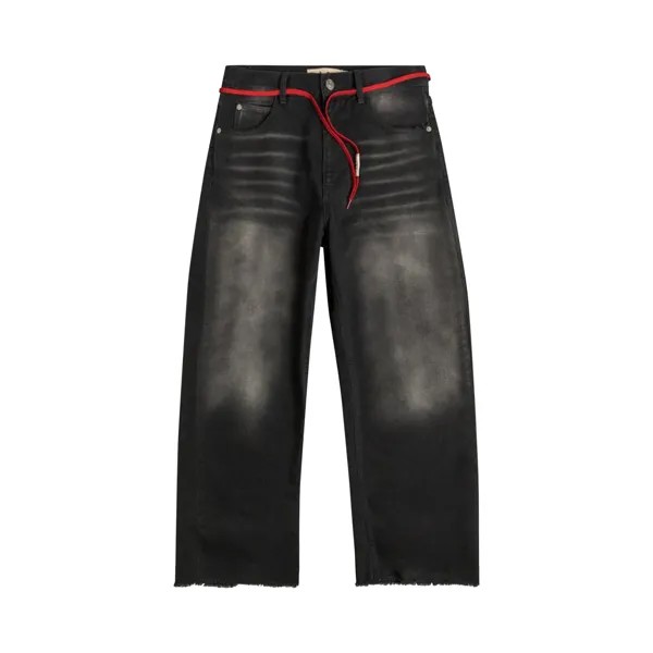Джинсовые брюки Marni с завязками, цвет Черный