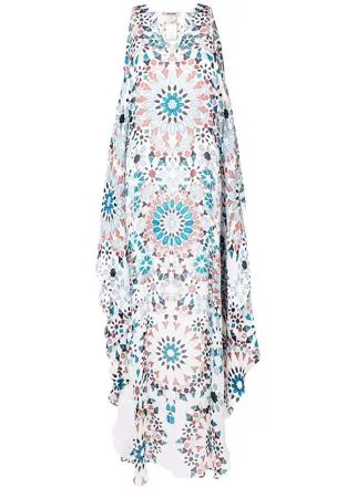 Roberto Cavalli платье-туника с графичным принтом