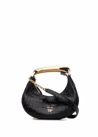 TOM FORD сумка-тоут с тиснением под крокодила и логотипом