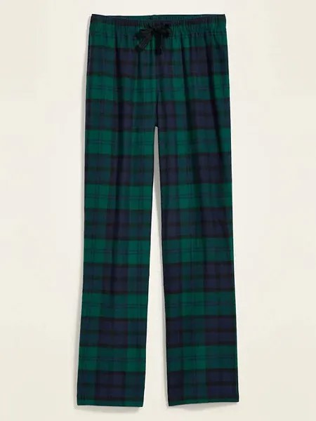 NWT Old Navy с рисунком фланелевые пижамные штаны для сна в зеленую клетку в клетку для женщин размера XS