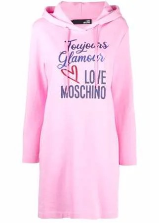 Love Moschino платье-худи с логотипом